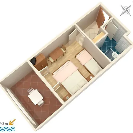 Apartamento Studio Medici 1046b
